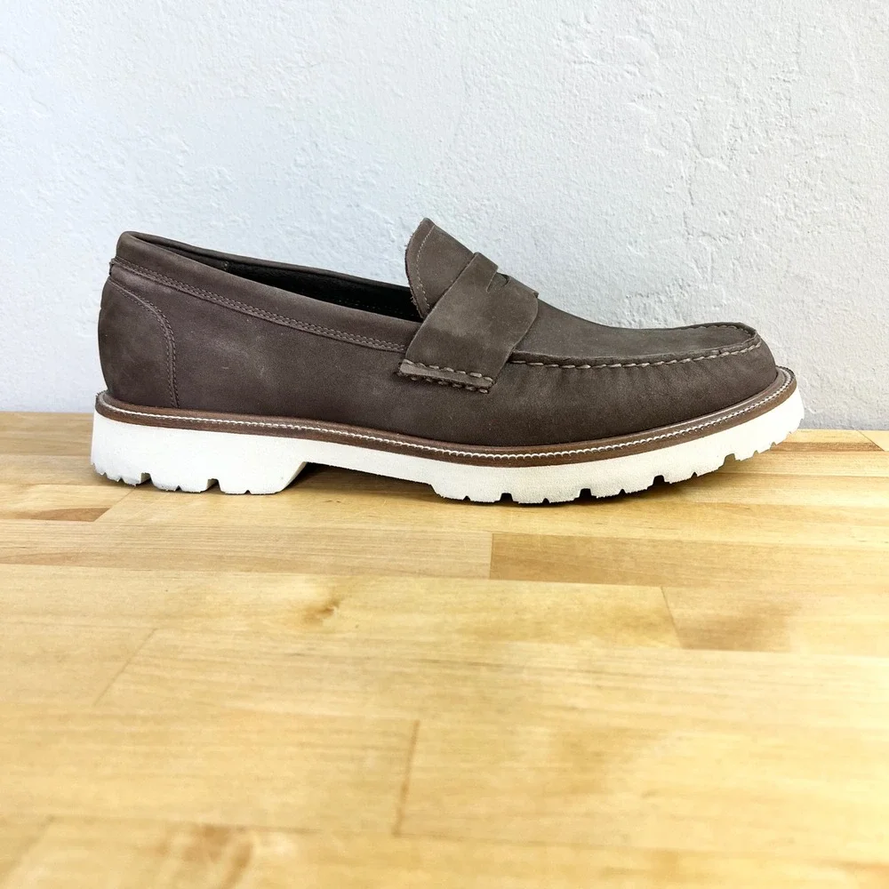Cole Haan Loafers American Classics Penny Mens Size 10 Brown Leather Lug Sole